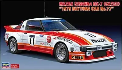 Hasegawa 1/24 Mazda Savanna RX-7 (SA22C) 1979 Daytona Car No.77 20587 Model Kit • $90.51