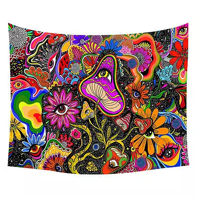 Mandala Trippy Mushroom Tapestry Bohemian Wall Hanging Bedroom Home Art Decor • $11.82