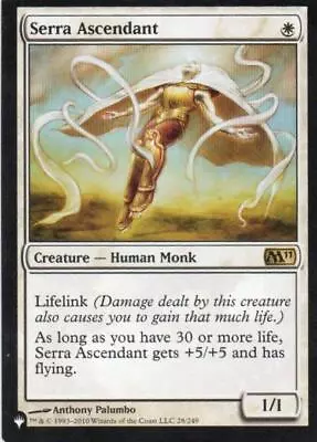 MTG: The List Reprints: Serra Ascendant: Lightly Played Condition • $16