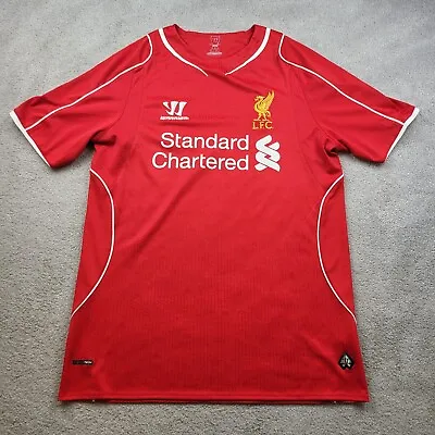 Liverpool Shirt Medium Red Home Kit 2014 2015 Warrior • £22.39