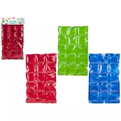 Ice Cube Cool Packs - Makes 15 Cubes Freezer Bags Cool Box Cooler Drinks Party • £3.19
