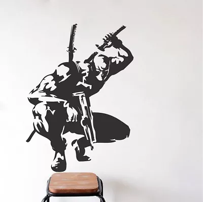$37.95 • Buy Deadpool Wall Decal Marvel Wall Mural Vinyl Ryan Reynolds Superhero Design, S91