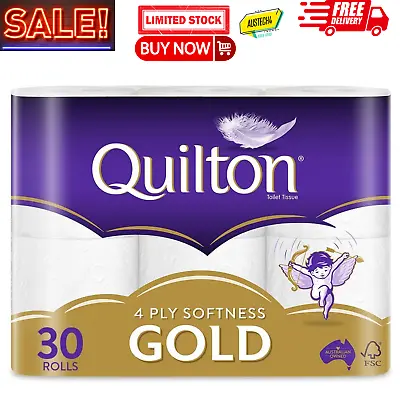 $39.90 • Buy New Quilton Toilet Paper Tissue Rolls 4-Ply 140 Sheets-Best Selling Toilet Paper