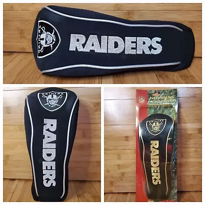 Las Vegas Raiders Neoprene Golf Head Cover  NEW McArthur Action. Oakland Raiders • $18.95