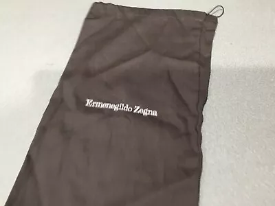 $9.99 • Buy ERMENEGILDO ZEGNA Made In ITALY Drawstring Gray Dust Bag Sz.15X9 FREE SH