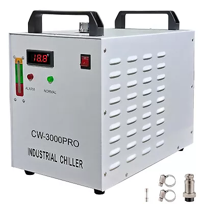 VEVOR Industrial Water Chiller CW-3000 Upgraded 16 L/min CO2 Laser Tube Engraver • $135.84