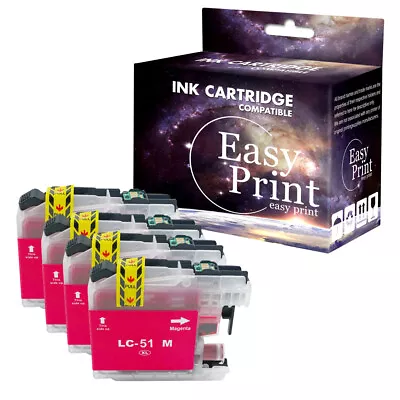 4M Ink Fits Brother MFC-230C MFC-240c MFC-885c MFC-465cn MFC-5860 LC51 LC-51 • $9.13