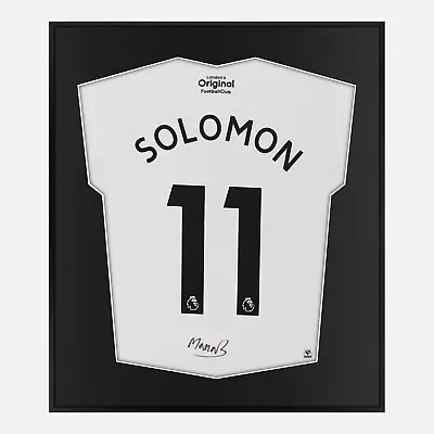 £285.99 • Buy Framed Manor Solomon Signed Fulham Shirt 2022-23 Home [Mini]