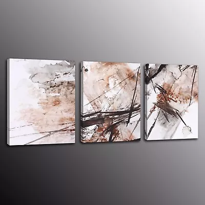 Modern Canvas Art Print Abstract Canvas Oil Painting Wall Decor 3pcs-No Frame • $35.88