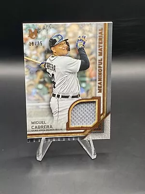 MIGUEL CABRERA - #MMR-MC Meaningful Relic /35  - 2023 Topps Museum Collection • $19.99