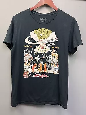 Green Day T-Shirt Mens Medium Black Dookie Short Sleeve Band Punk Rock Crew • $11.99