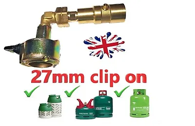 Gas Lpg Gpl Propane Bottle Refill 27mm Clip On Type  UK Bayonet Adapter  • $48.71