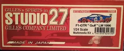 $180.99 • Buy Studio 27 1/24 1996 Mc Laren F1-GTR  Gulf  Resin Metal Aluminum Etch Mint