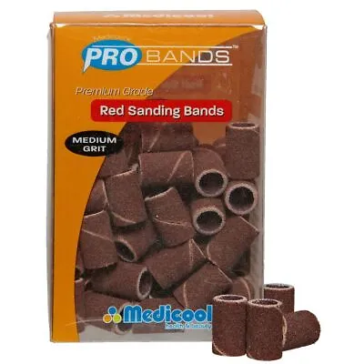 Medicool Pro Bands Red Sanding Bands Medium Grit • $7.99