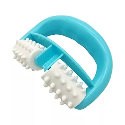 VANCIC Plastic Manual Round Handle 2 Wheels Muscle Massage Roller Massager Ce... • $14.16