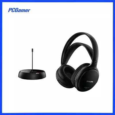 Philips SHC5200 FM Wireless Headphones Rechargeable 2 Channels Self Adjusting • $180