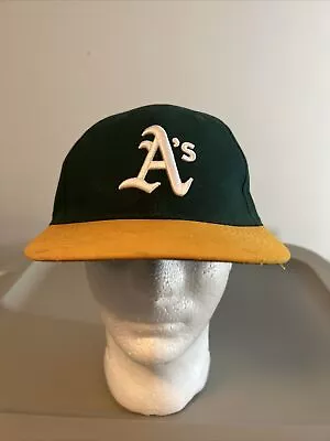 Vintage Oakland A's Athletics Hat Cap SnapBack Adjustable Green OneSize OC Sport • $14.41