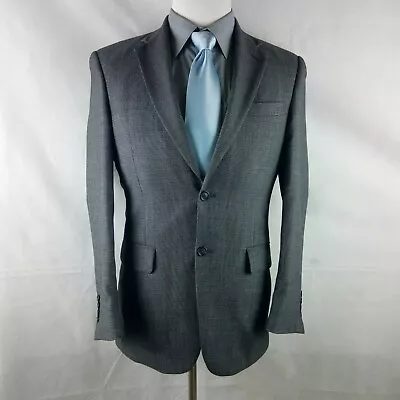 Jos A Bank Tailored Fit Travelers Colection 36R Gray Wool Check Suit Blazer • $50.57