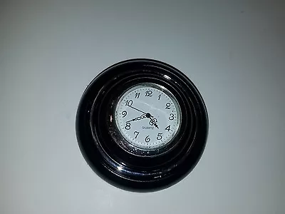 $79.19 • Buy Vintage Vw Volkswagen Bug Oval Window Bus Black Steering Wheel Horn Button Clock