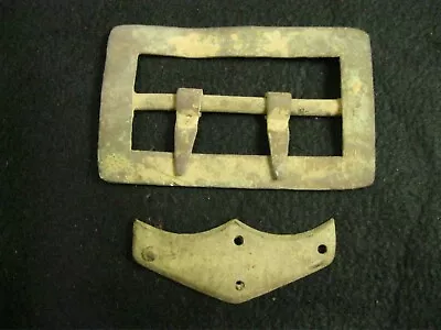 Dug Civil War Relic Brass Cavalry Carbine Sling Buckle & Tip Gettysburg • $175