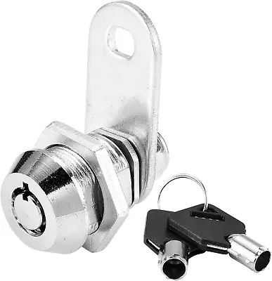 Kitmose Tubular Cam Lock With 5/8  Cylinder And Chrome Finish Keyed Alike 1 Pa • $13.60