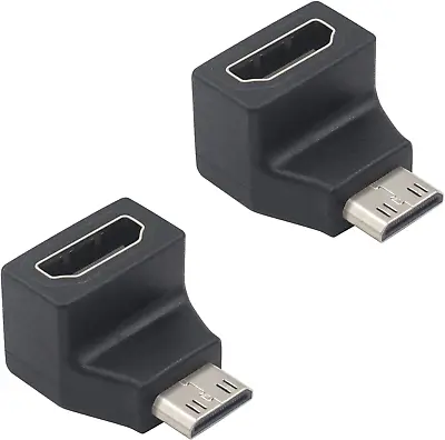 Duttek 4K 90 Degree Mini HDMI To HDMI Adapter Mini HDMI Adapter Right Angle Mi • $9.37