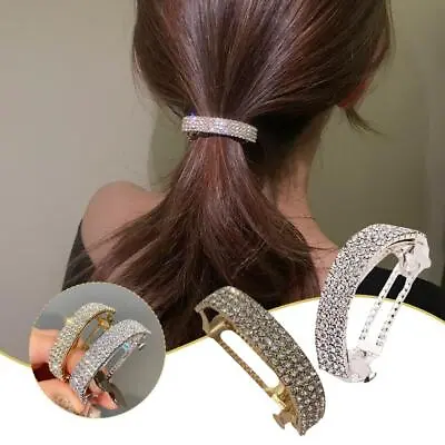 1x Rhinestone Hair Claw Clip Ponytail Hairpin Styling Accessories For Women L • $1.27