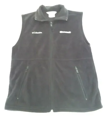 Columbia Microsoft Fleece Black Vest Mens Small • $14.88