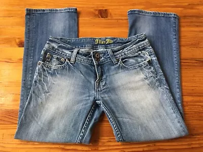 Small MISS ME Jeans Women Teen Girls Size 26 Blue Low-Rise Stretch Denim • $17.20