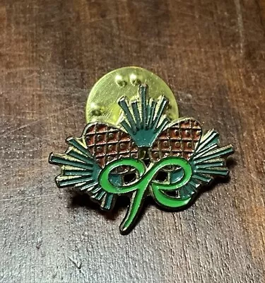 Vintage Collectable Pin Badge - Macmillan - Fir / Pine Cones - Green Bow Pin • £2.50