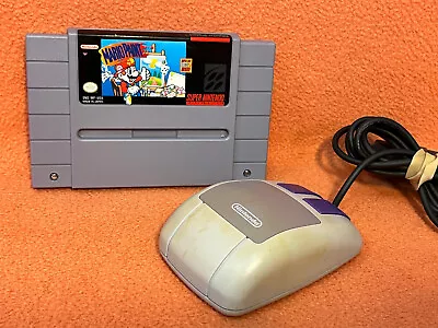 Mario Paint Super Nintendo SNES Original Authentic Game & Mouse! • $34.97