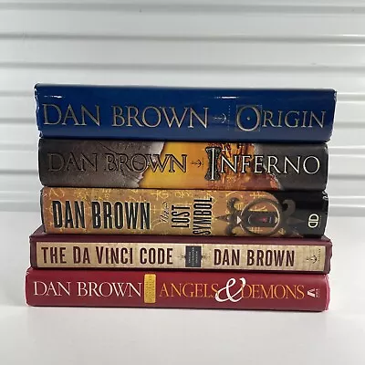 Lot Of 5 Dan Brown Books Complete Set Series Of Robert Langdon Da Vinci Code HC • $19.98