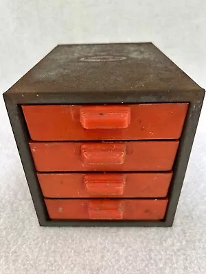 Vintage Dunlap 4 Drawer Metal Small Parts Organizer Cabinet • $40