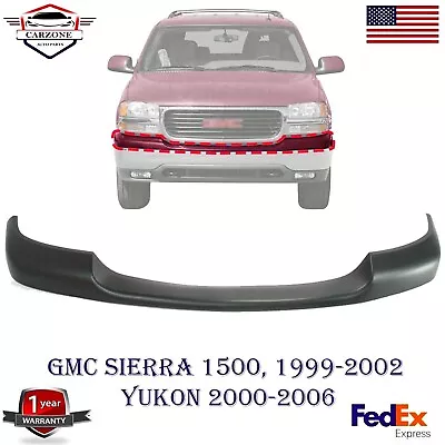 Front Bumper Upper Cover Primed For 1999-2002 GMC Sierra 1500 /2000-2006 Yukon. • $136.23