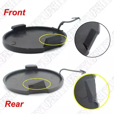 2PCS Black Front Rear Bumper Tow Hook Eye Cover For Mitsubishi Lancer 2008-2016 • $12.66