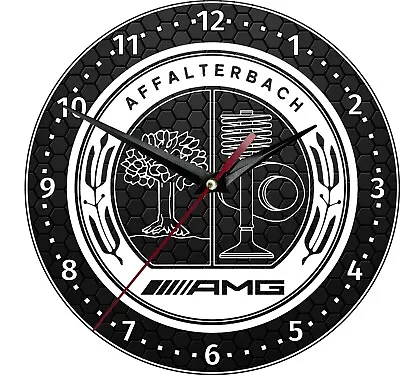 Mercedes AMG Fan MDF Wall Clock. Free Shipping. Gift For Car Lovers • $25.99