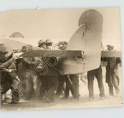 AVIATION Ernest Smith Airplane Flight Tarmac Oakland Airport 1927 PRESS PHOTO • $60