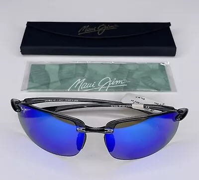 Maui Jim 407-11 Ho'okipa Grey Frame / Blue Hawaii Polarized Lenses Hookipa New • $134.99