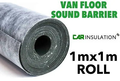 £21.99 • Buy Camper Van Floor Sound Proofing Noise Barrier Insulation Deadening Mat 1.2mm, 1m