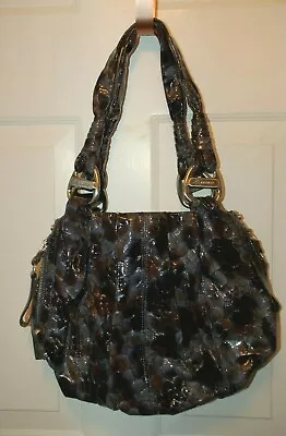 B. Makowsky Black And Blue Camo Color Handbag  • $84.95