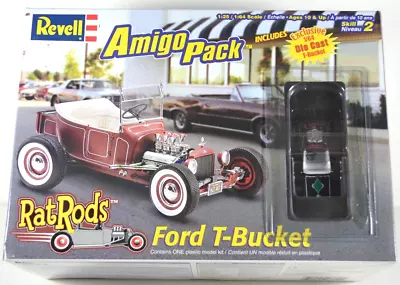 REVELL AMIGO PACK RAT RODS FORD T-BUCKET 1/25 Model Kit #85-6689 - SEALED PARTS • $28.34