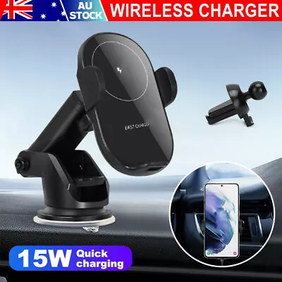 Car Wireless Charger For Samsung Galaxy Z Fold 3 4 5 Automatic Car Mount Holder • $24.99