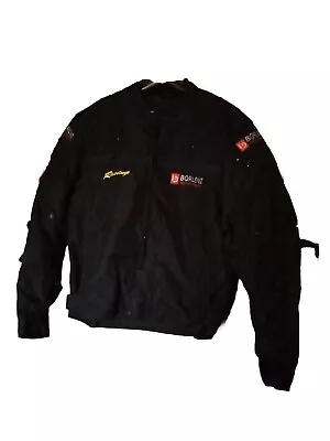 Borleni Motorcycle Windproof Jacket Full Body Protective Gear Armor Black  XL • $60