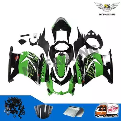 NT Bodywork Fairing Fit For Kawasaki Ninja EX250 2008-2012 ABS Green Black A077 • $469.99