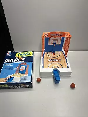 Vtg 1992 Milton-Bradley Motorized Hot Shot Basketball Travel Game Missing Basket • $15.99