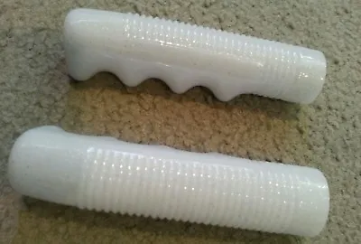 White  Sparkle Bicycle Grips Vintage Cruiser Schwinn Stingray Bicycle Lowrider  • $7.99