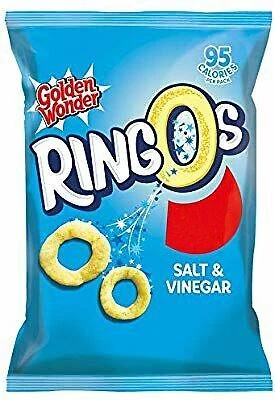 £12.79 • Buy Golden Wonder Ringos Salt & Vinegar - 55g - Pack Of 6