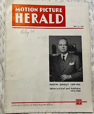 May 13 1964 - Motion Picture Herald Magazine Vintage • $29.99