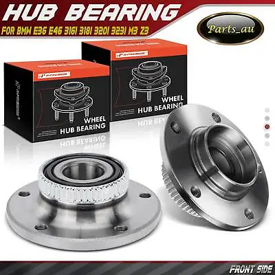 2x Wheel Hubs Bearing Front Left + Right For BMW E36 E46 3 Series M3 Z3 Z4 91-09 • $77.99