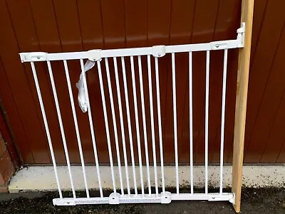 BabyDan Super Flexi Fit Extending Metal Safety Gate (White) • £9.99